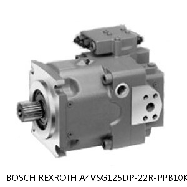 A4VSG125DP-22R-PPB10K010N BOSCH REXROTH A4VSG Axial Piston Variable Pump
