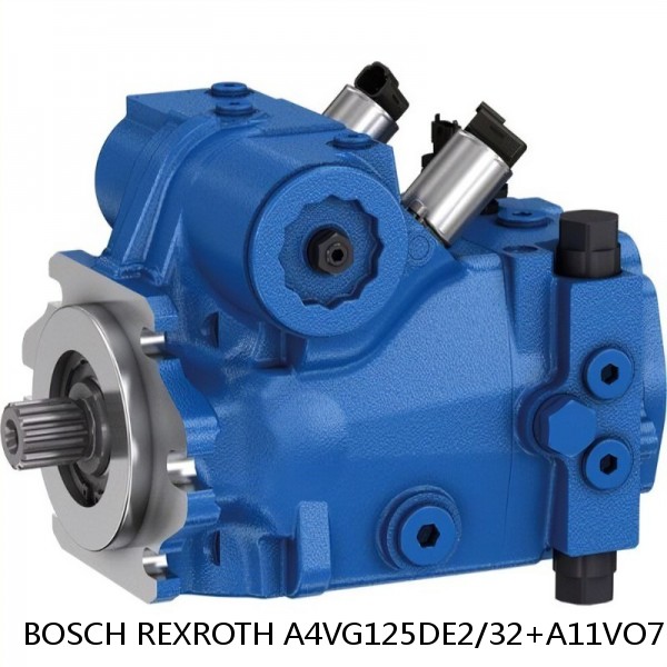 A4VG125DE2/32+A11VO75LRS/1 BOSCH REXROTH A4VG Variable Displacement Pumps