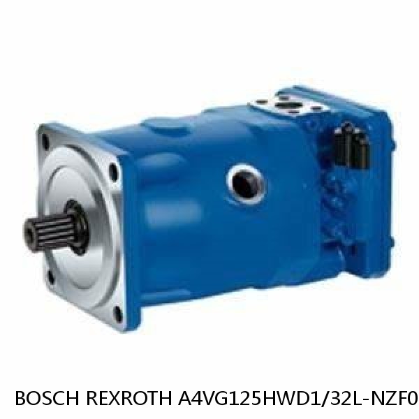 A4VG125HWD1/32L-NZF02F001S-S BOSCH REXROTH A4VG Variable Displacement Pumps